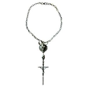Collier Pendentif Vintage Jean Paul Gaultier – Charms Corset Métal Émail (Défilé)